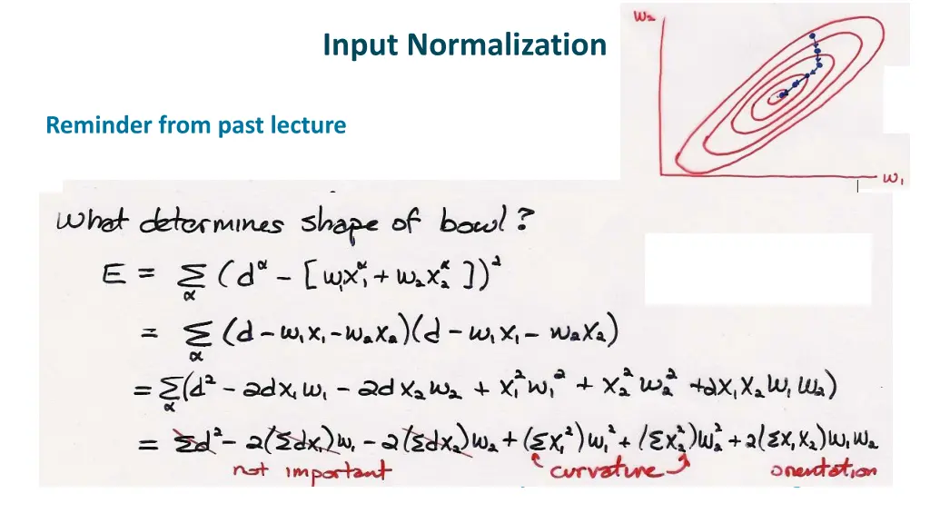 input normalization