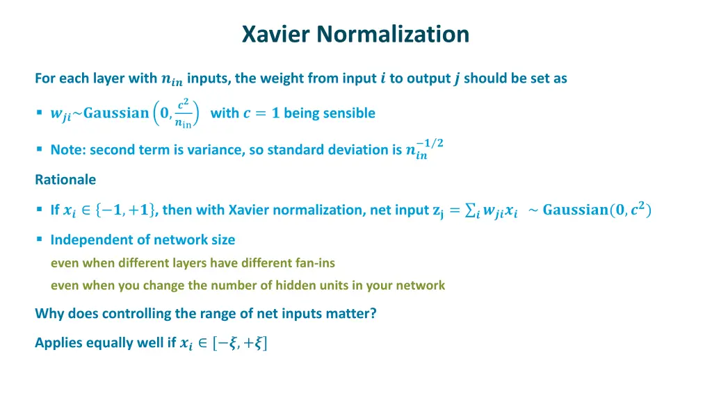 xavier normalization