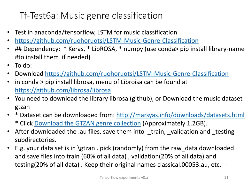 tf test6a music genre classification