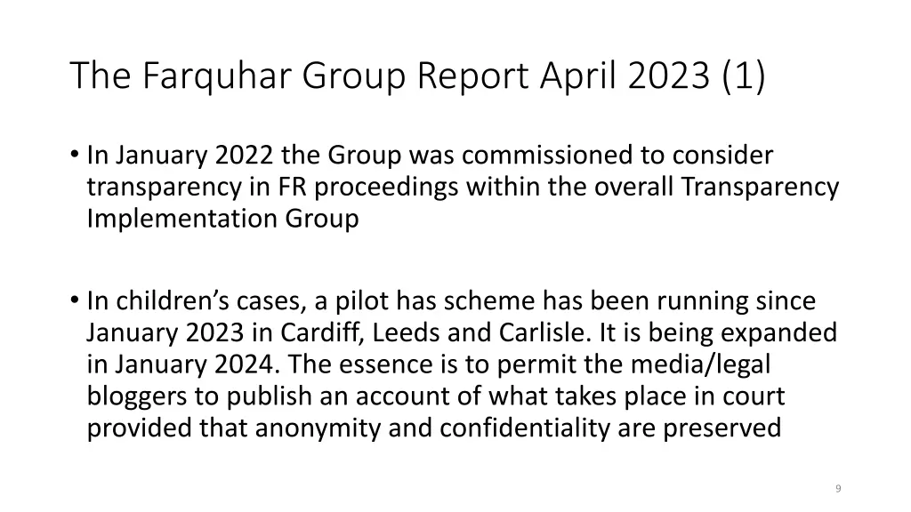 the farquhar group report april 2023 1