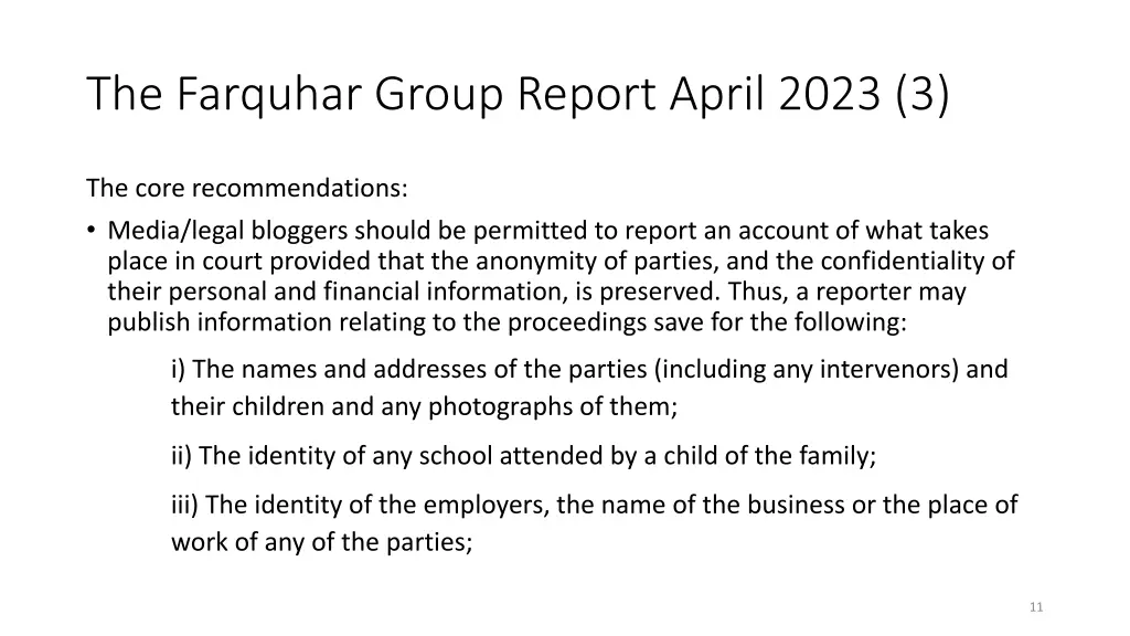the farquhar group report april 2023 3