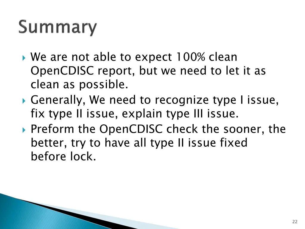 we are not able to expect 100 clean opencdisc