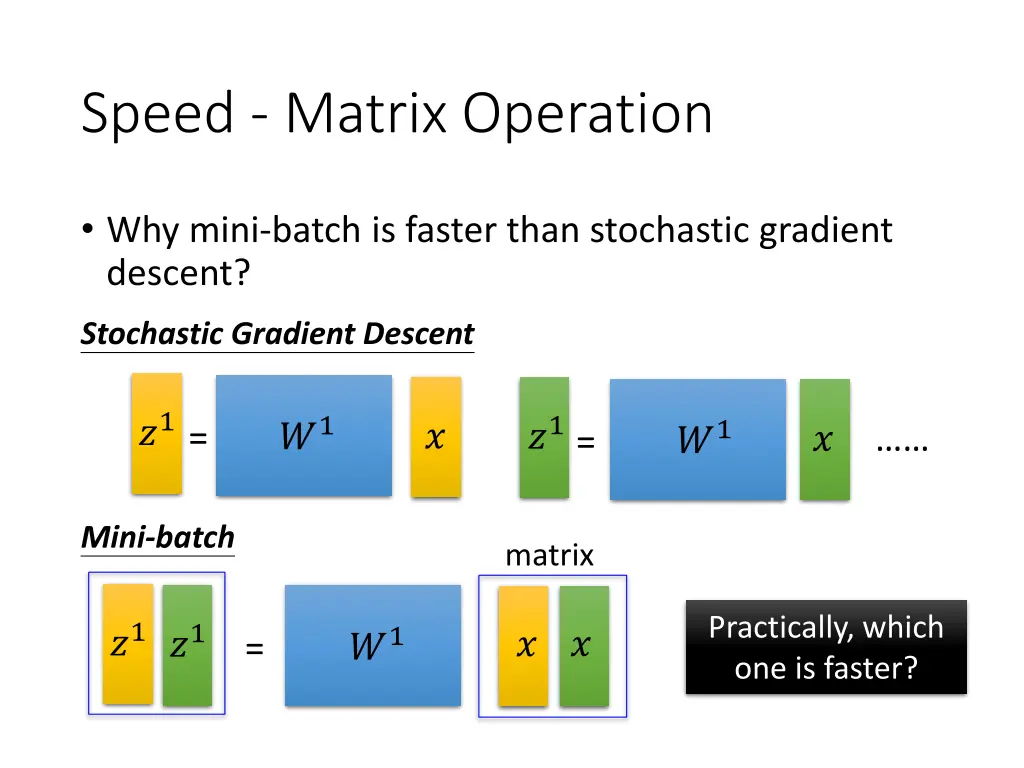 speed matrix operation 1