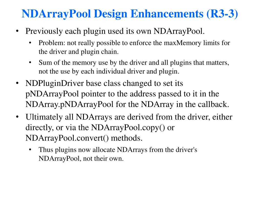 ndarraypool design enhancements r3 3