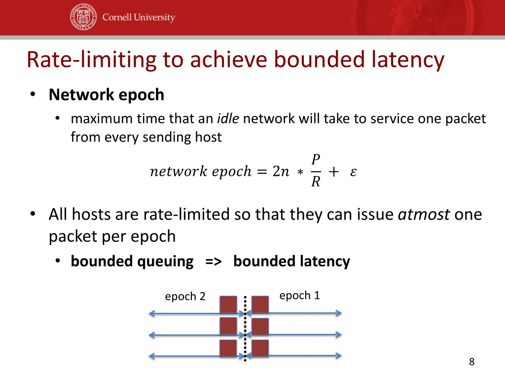 rate limiting to achieve bounded latency