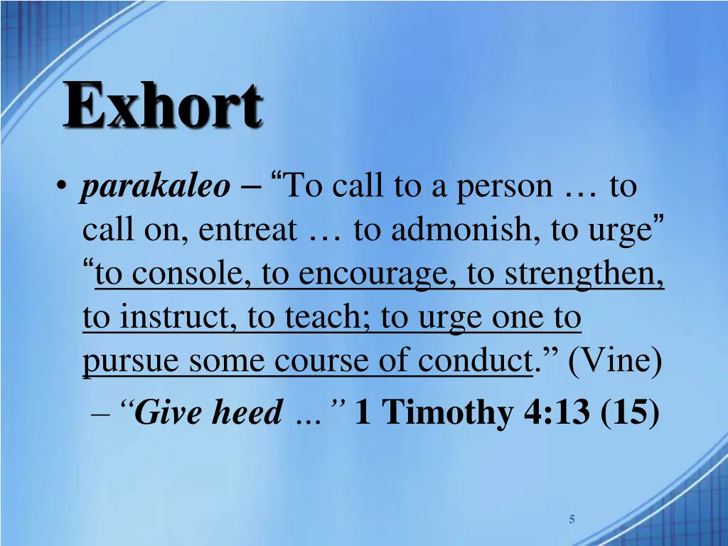 exhort