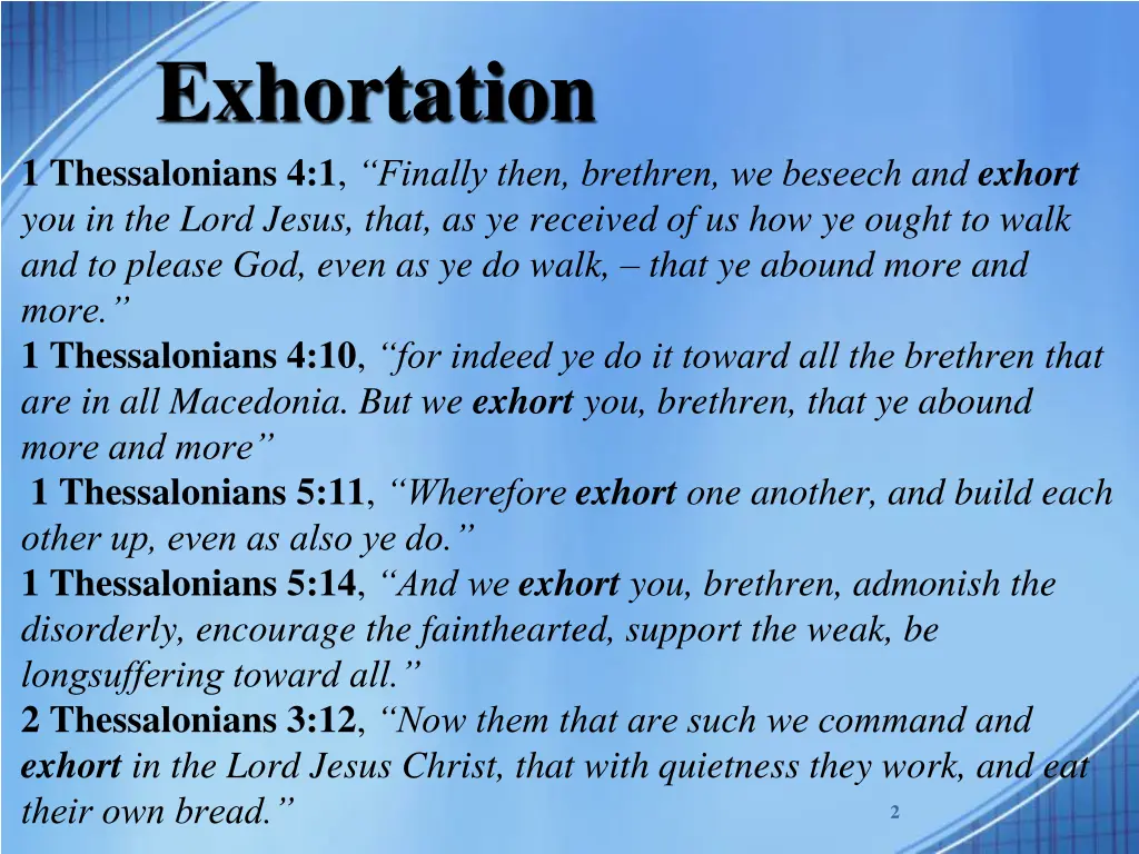 exhortation 1 thessalonians 4 1 finally then