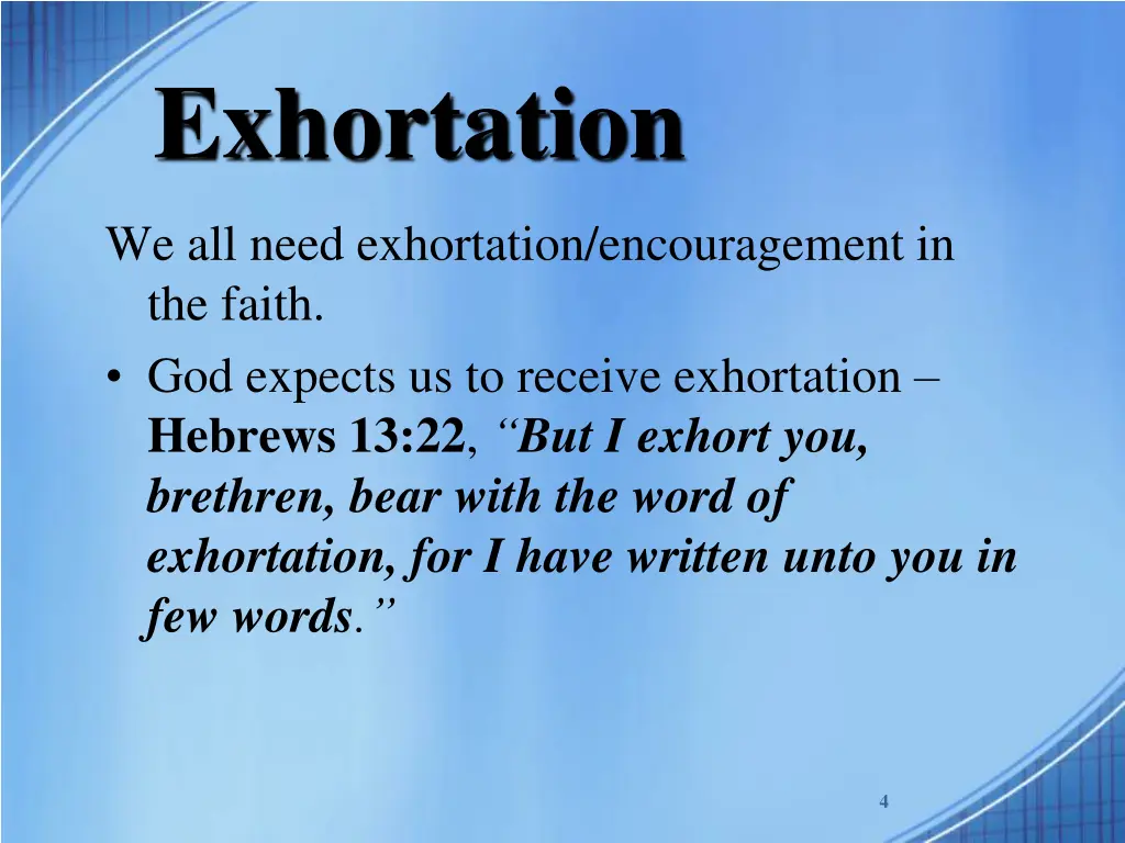 exhortation 2