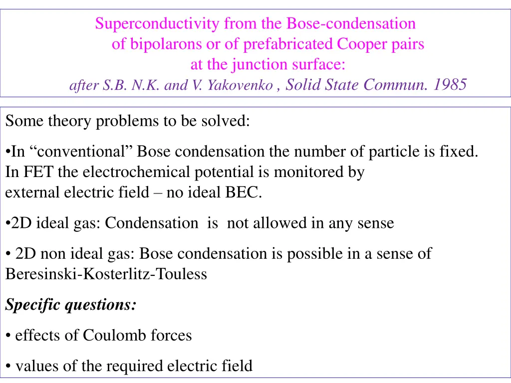 superconductivity from the bose condensation