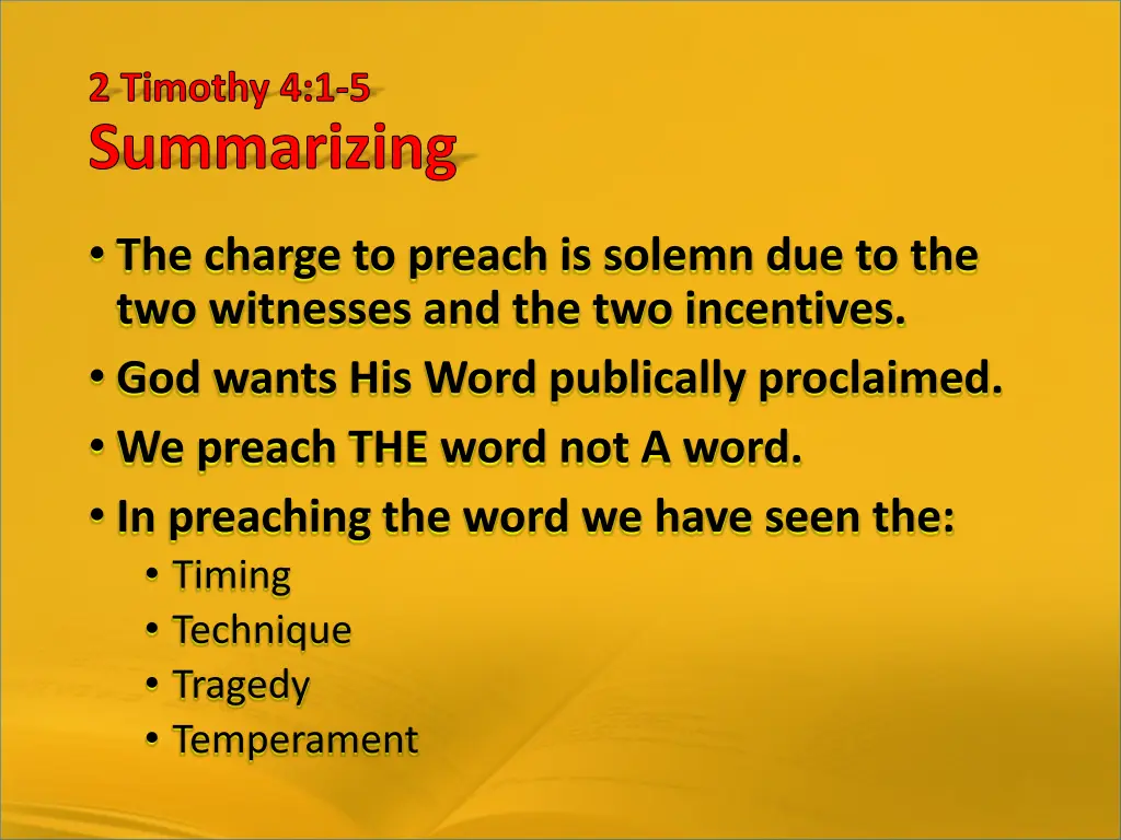 2 timothy 4 1 5 summarizing