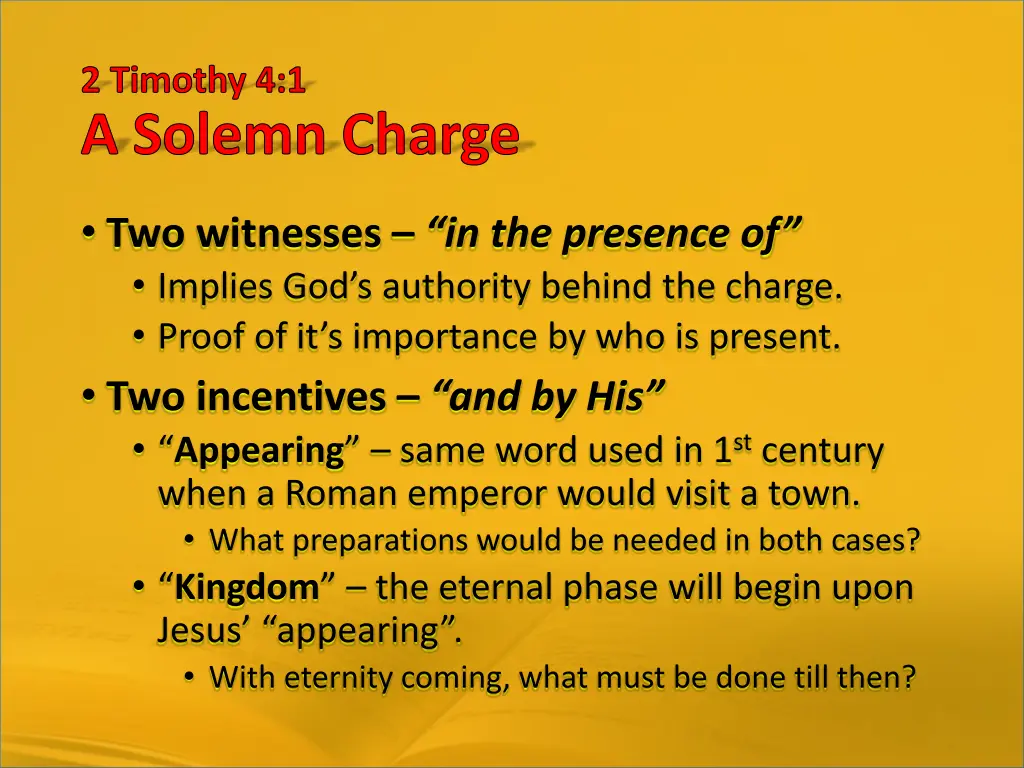 2 timothy 4 1 a solemn charge 1