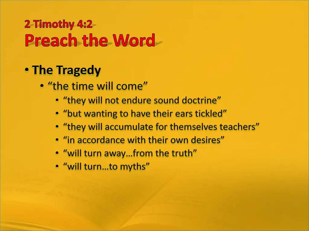 2 timothy 4 2 preach the word 16