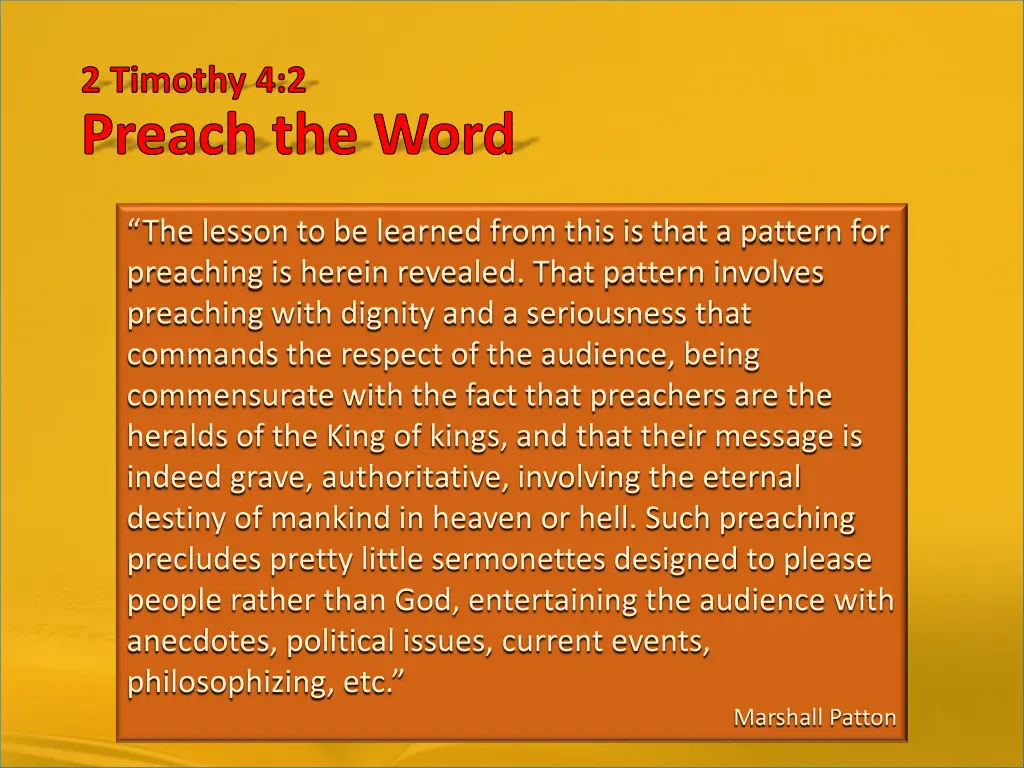 2 timothy 4 2 preach the word 3