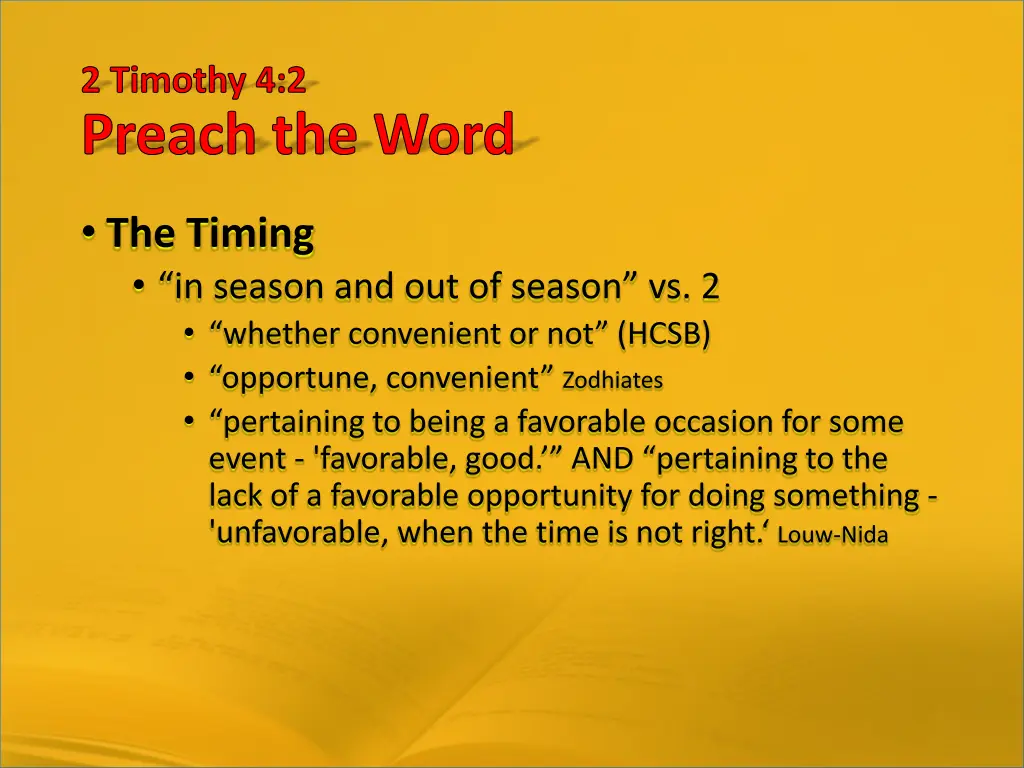 2 timothy 4 2 preach the word 7