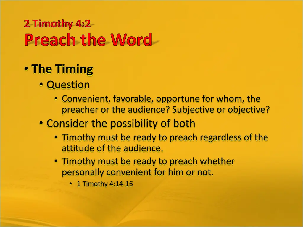 2 timothy 4 2 preach the word 8