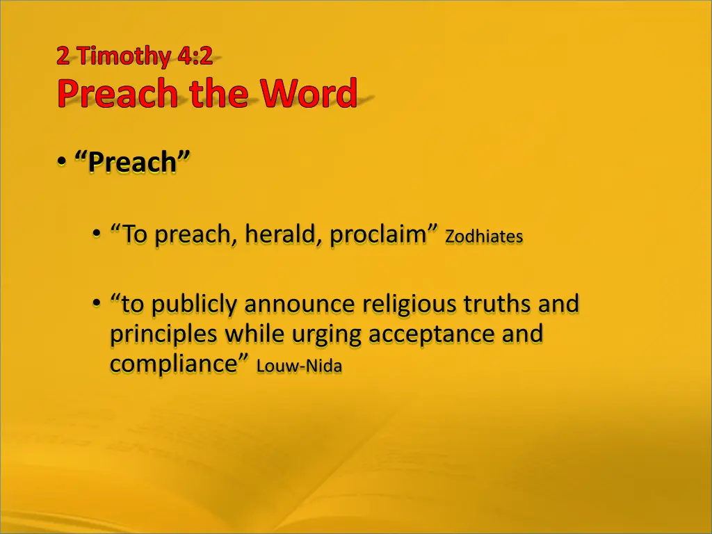 2 timothy 4 2 preach the word