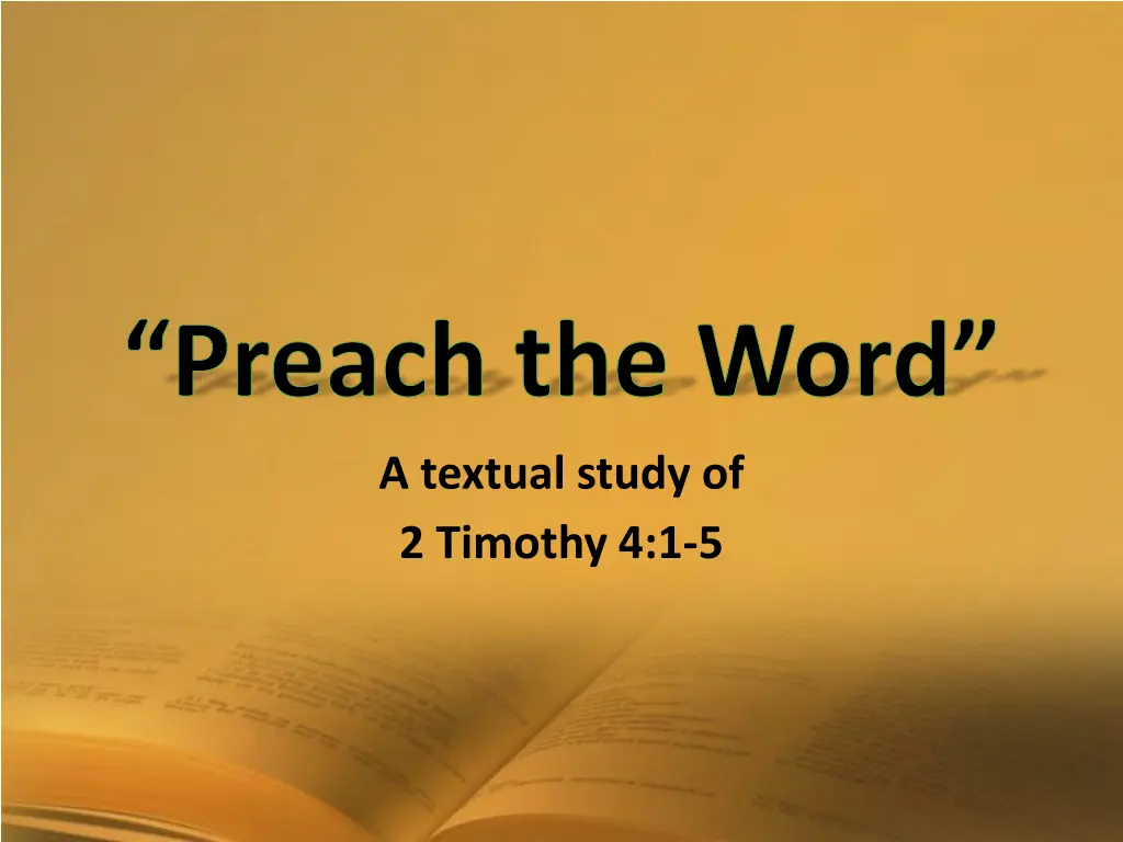 a textual study of 2 timothy 4 1 5 1