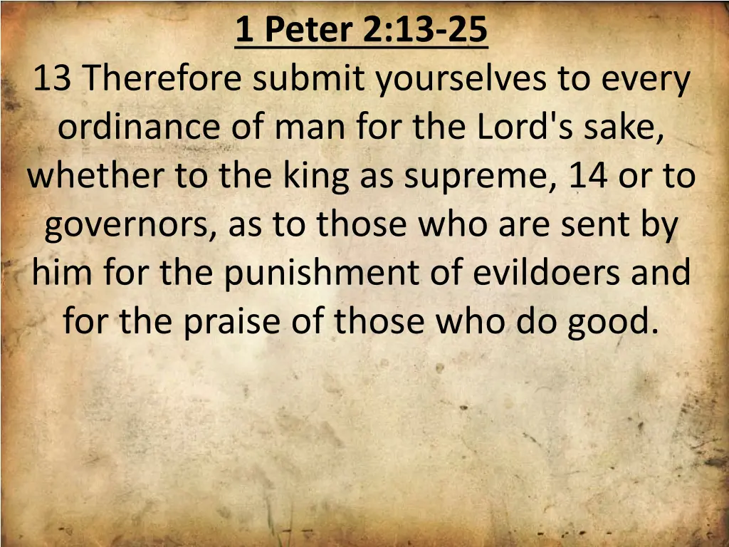 1 peter 2 13 25