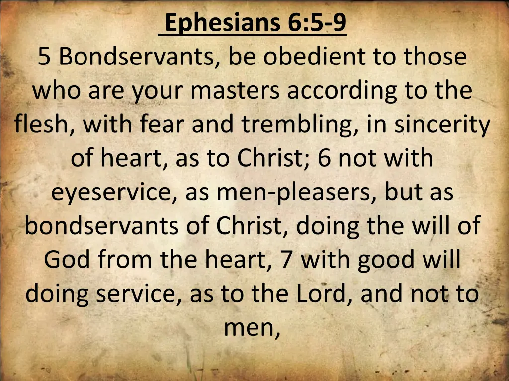 ephesians 6 5 9