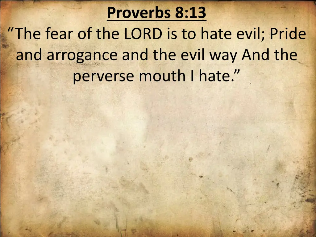 proverbs 8 13