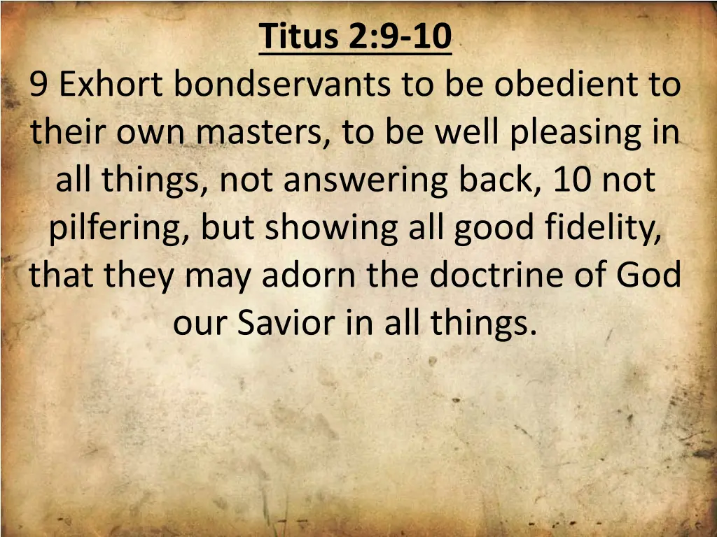 titus 2 9 10