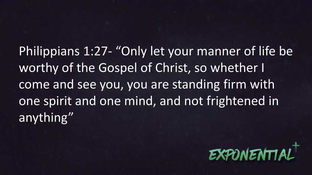 philippians 1 27 only let your manner of life