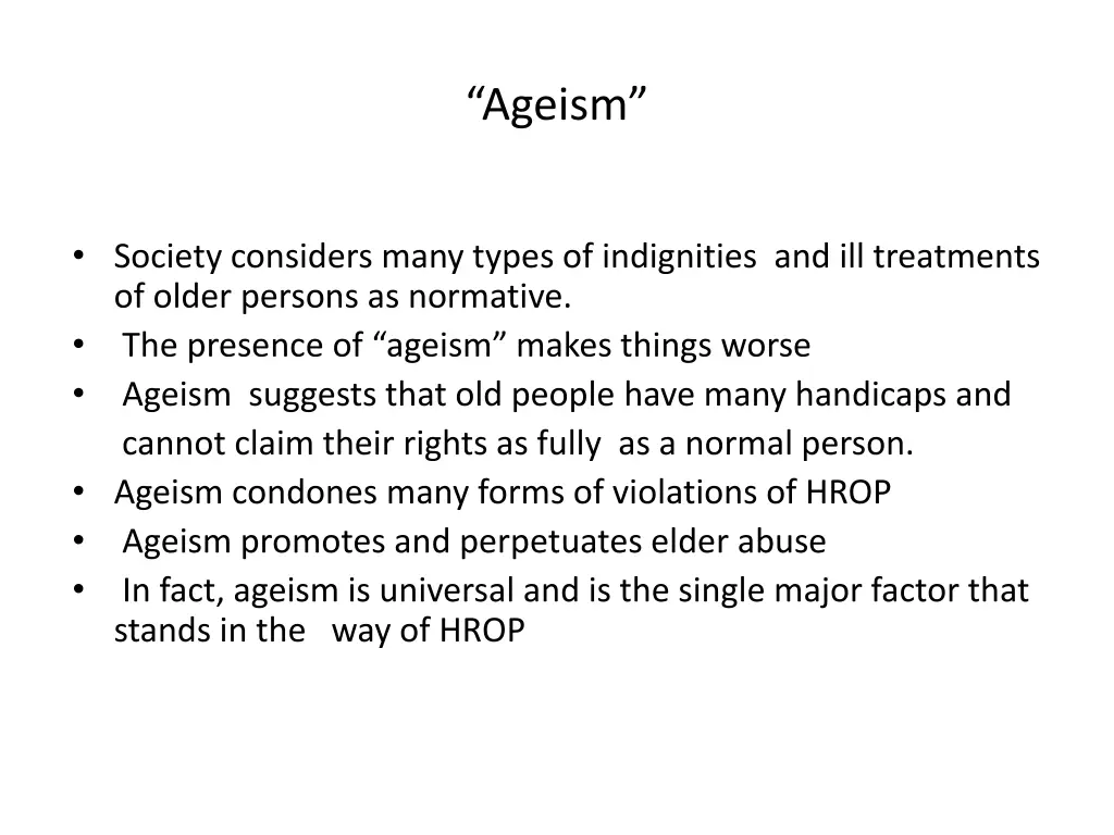 ageism