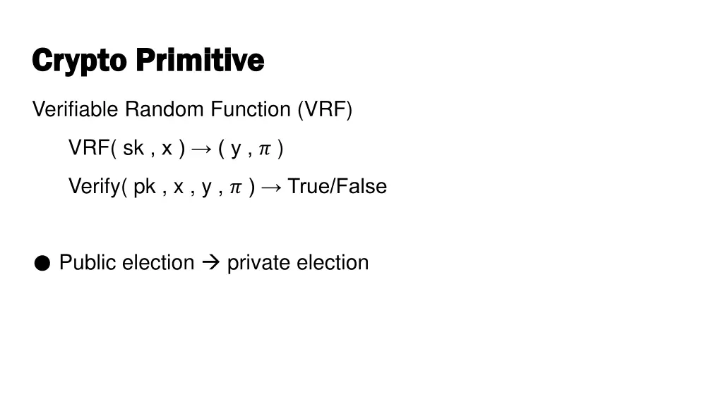 crypto primitive crypto primitive 1