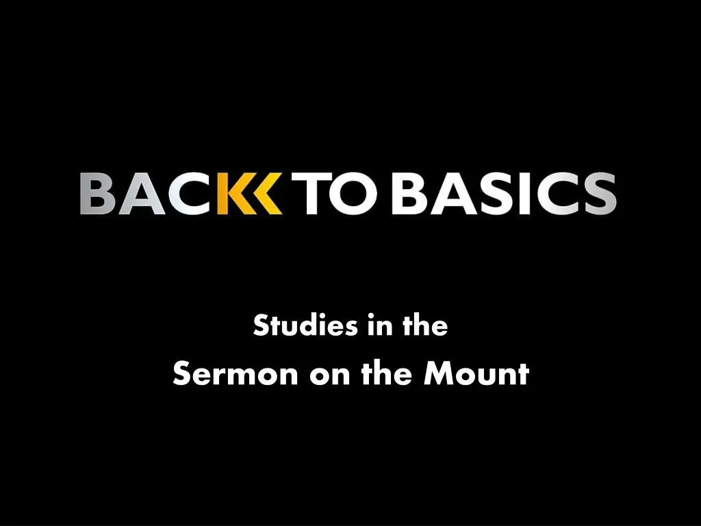 studies in the sermon on the mount