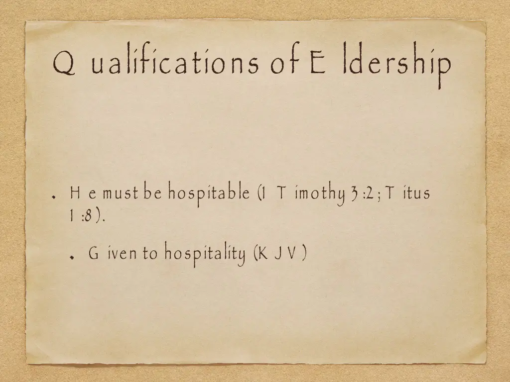 q ualifications of e ldership 6