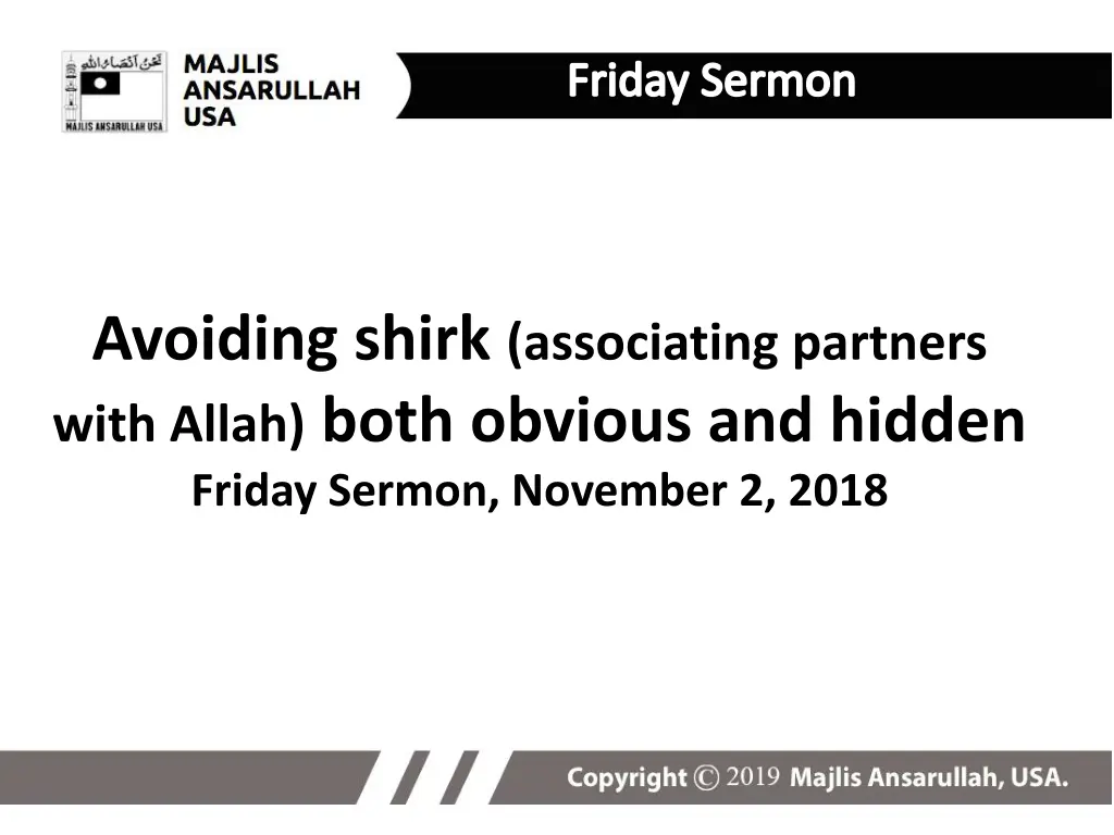 friday sermon