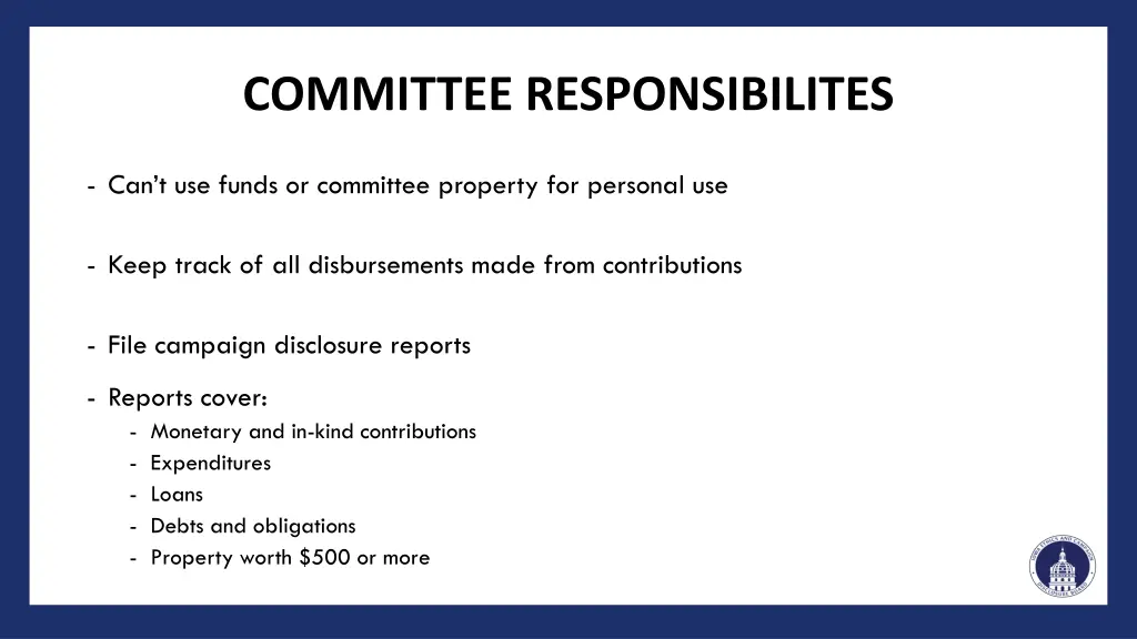 committee responsibilites 1