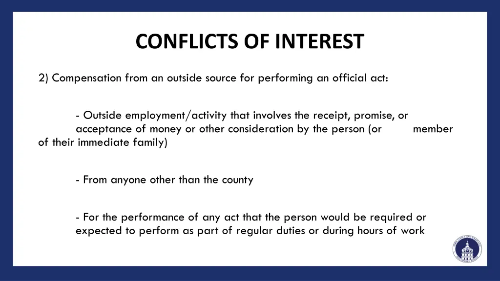 conflicts of interest 2