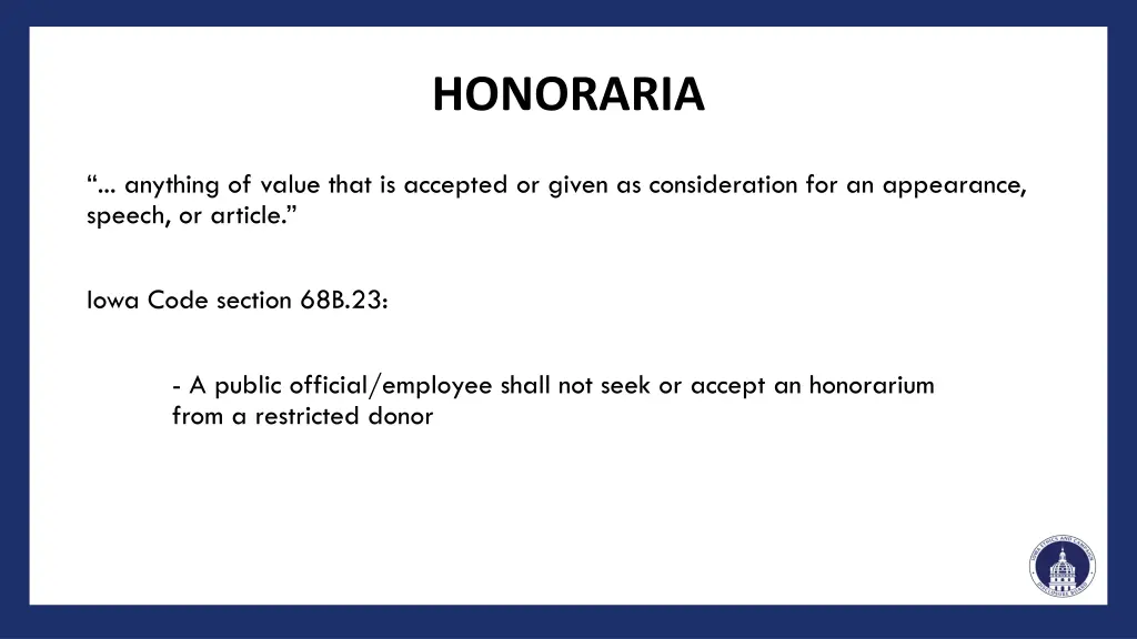 honoraria