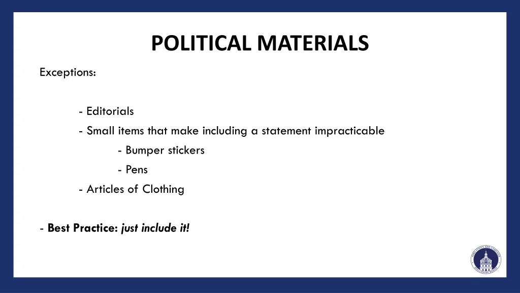 political materials 1