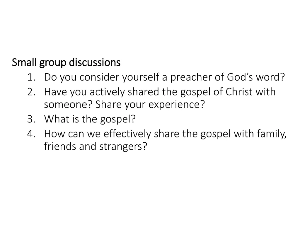 small group discussions small group discussions