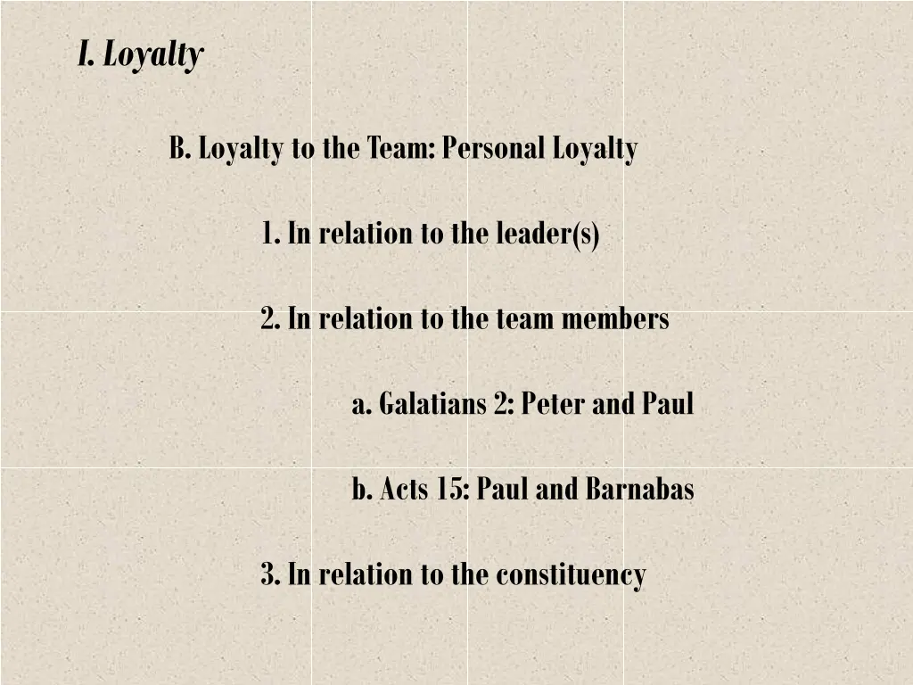 i loyalty