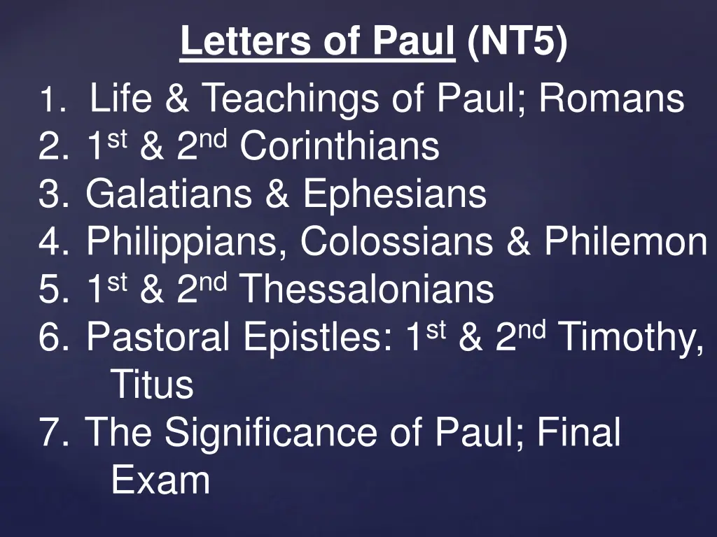 letters of paul nt5 1 life teachings of paul