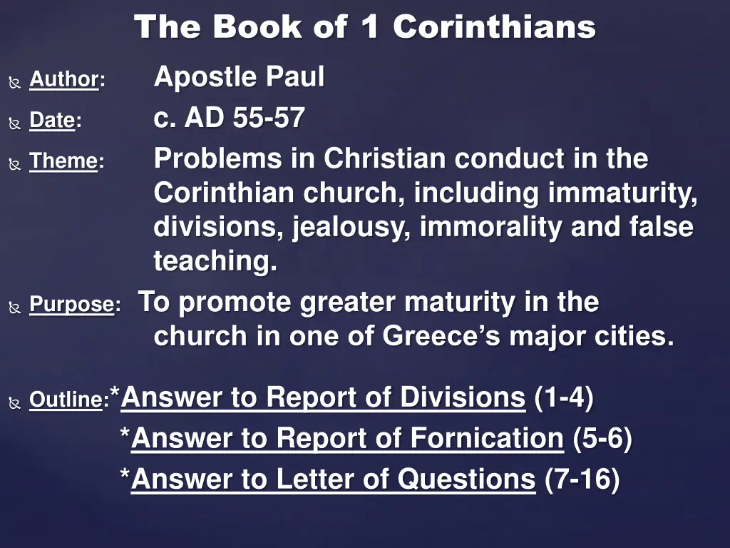 the book of 1 corinthians