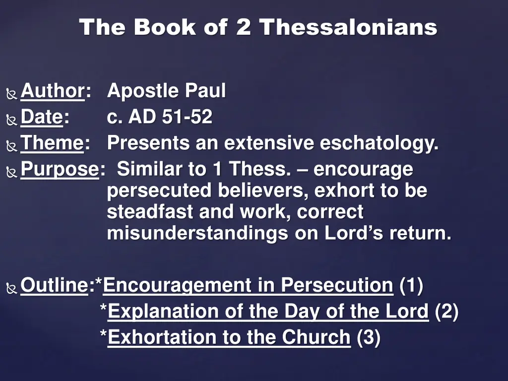 the book of 2 thessalonians