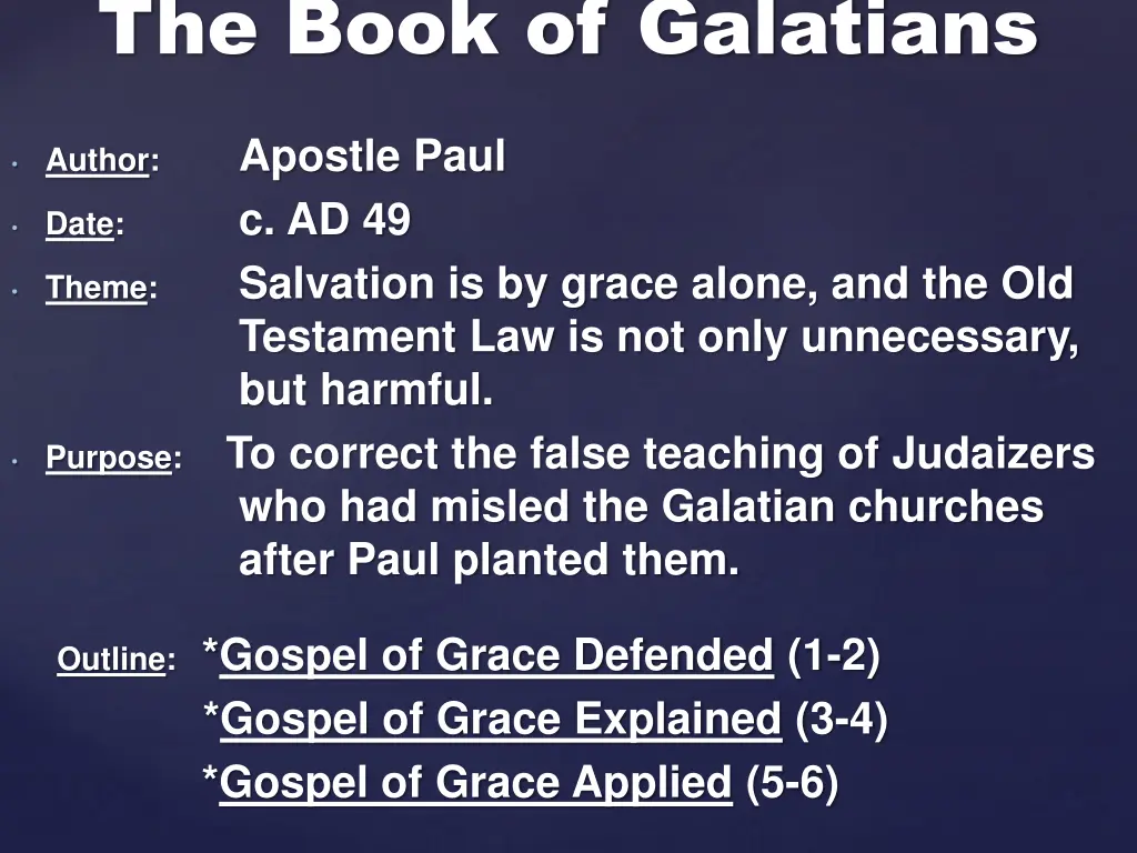 the book of galatians