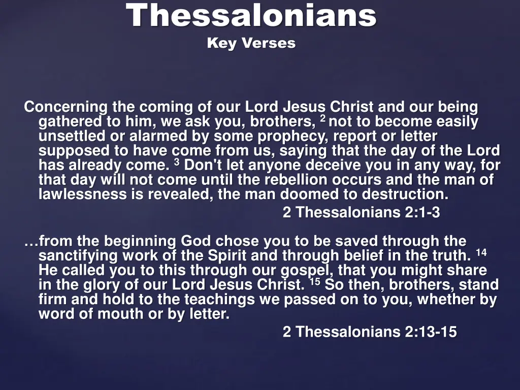 thessalonians key verses 1