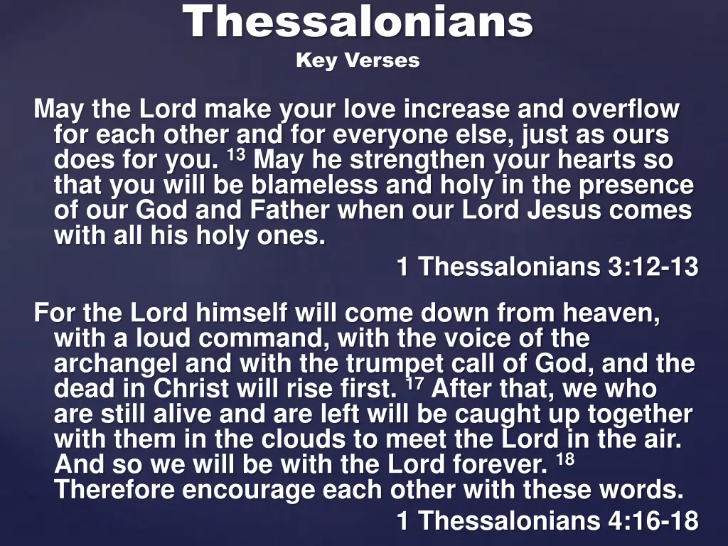 thessalonians key verses