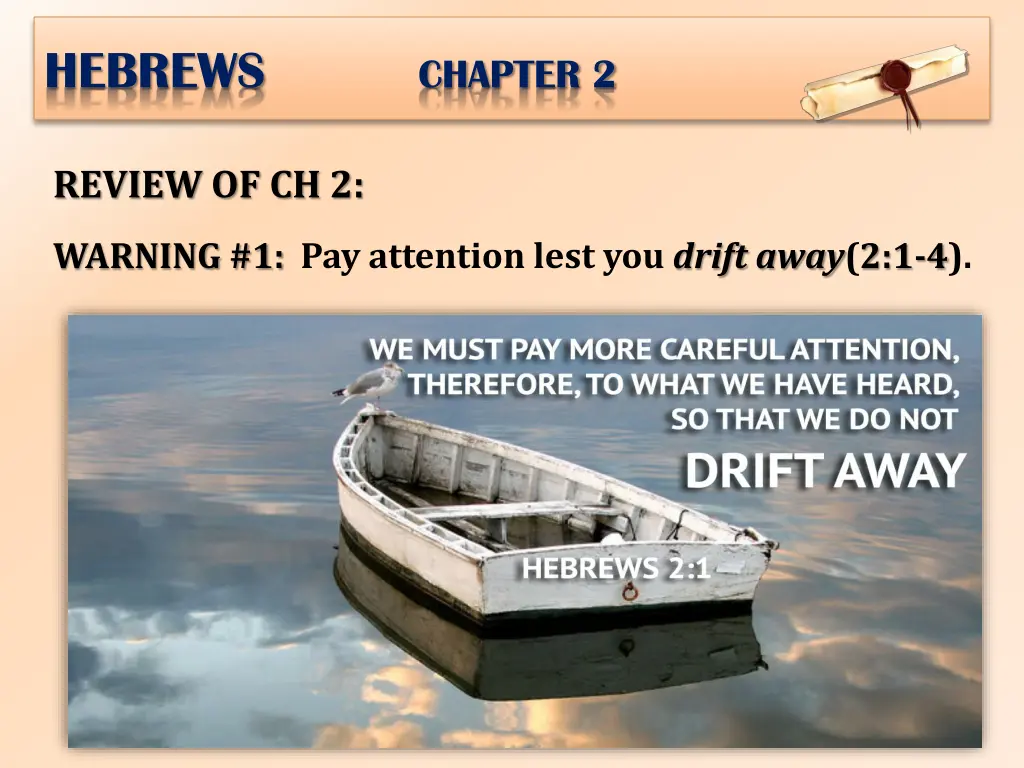 hebrews chapter 2 1