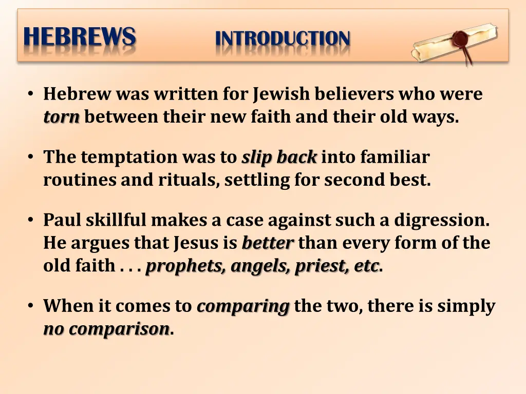 hebrews introduction