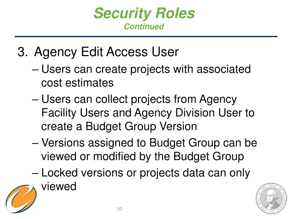 security roles continued 1