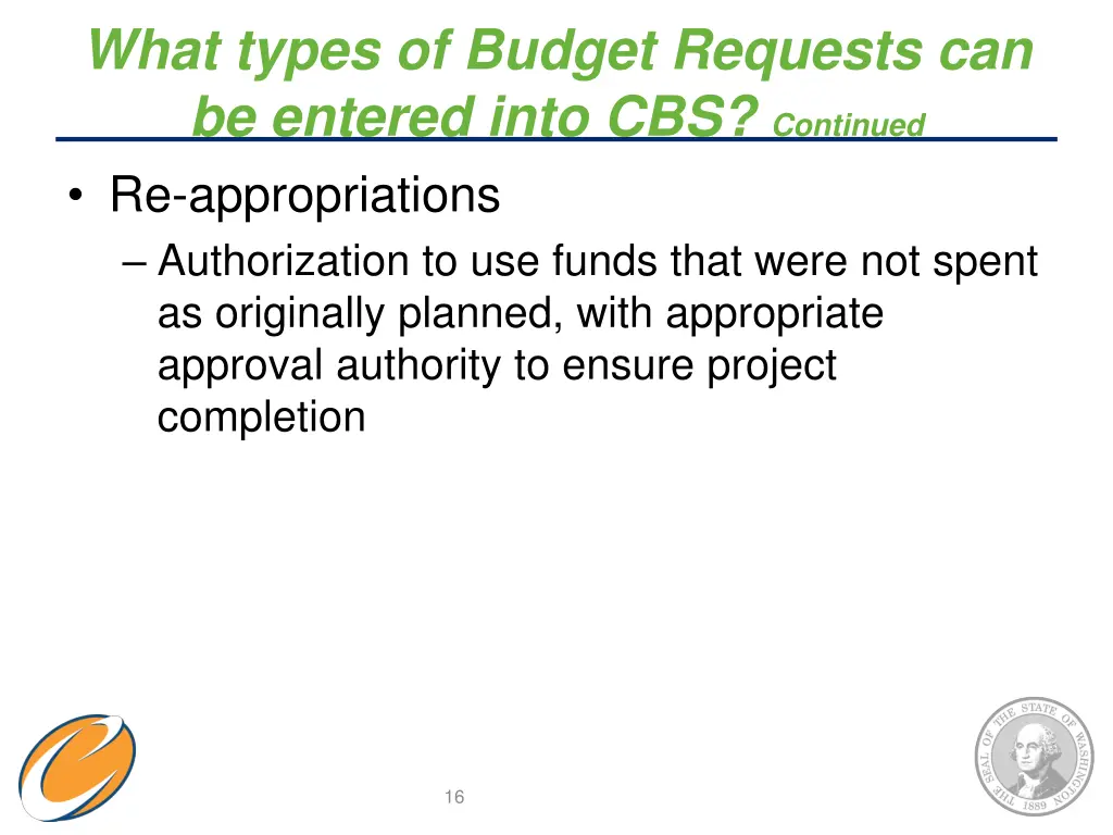 what types of budget requests can be entered into 2