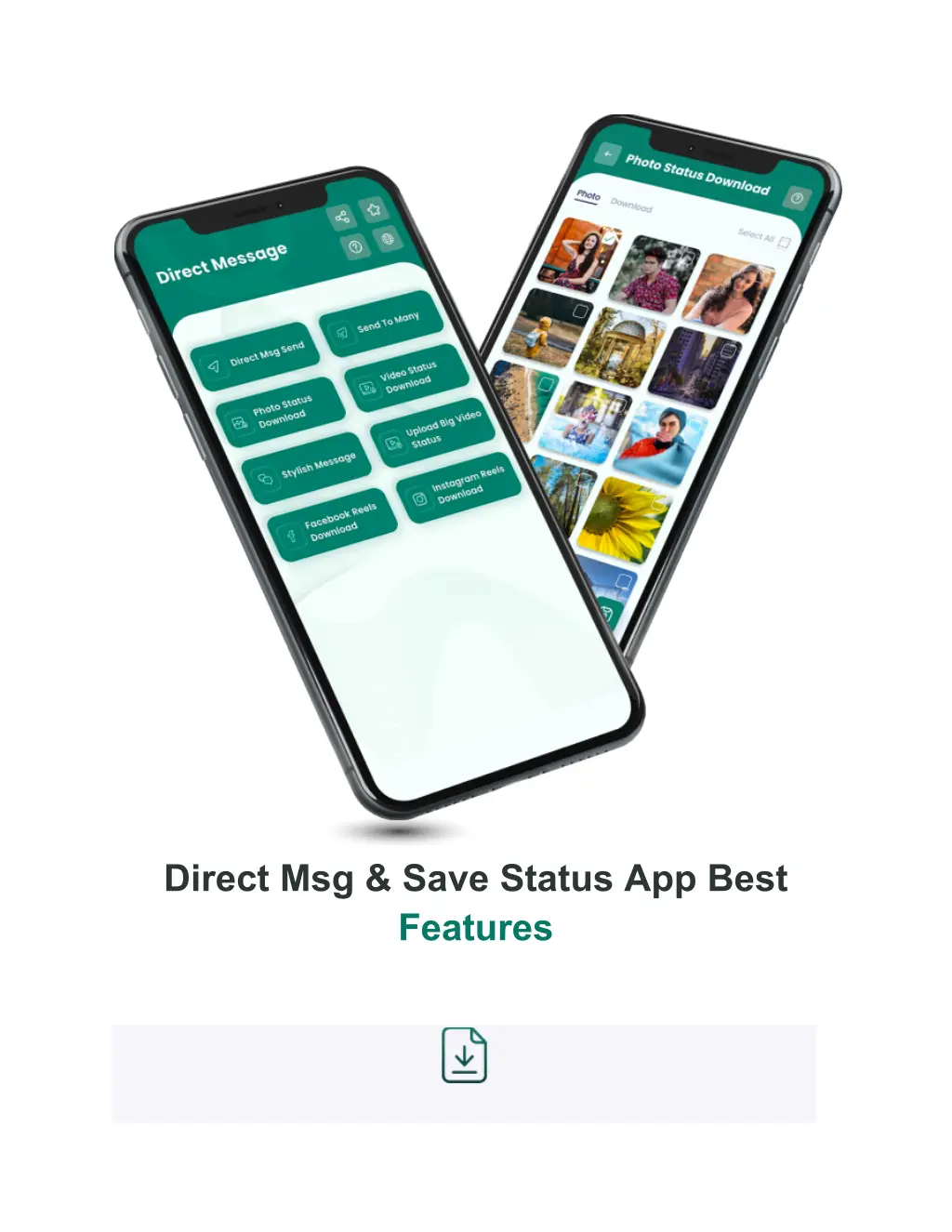 direct msg save status app best features