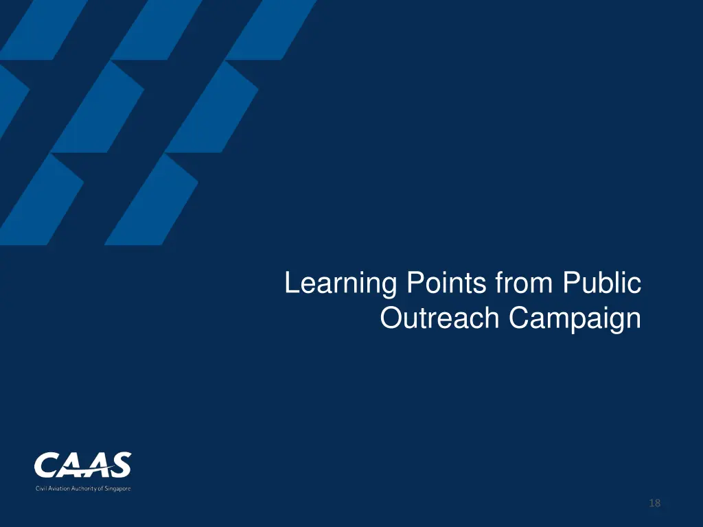 learning points from public outreach campaign