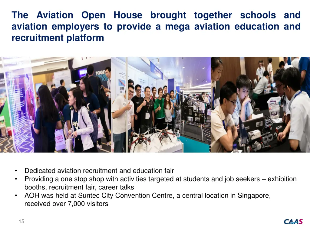 the aviation open house brought together schools